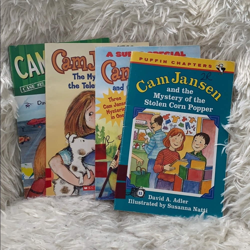 Bundle of 4 Cam Jansen Books